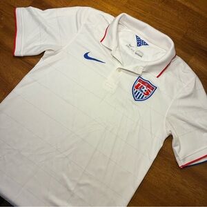 Nike Dri-Fit 2014 USMNT National Team Soccer Home Jersey White Men Small